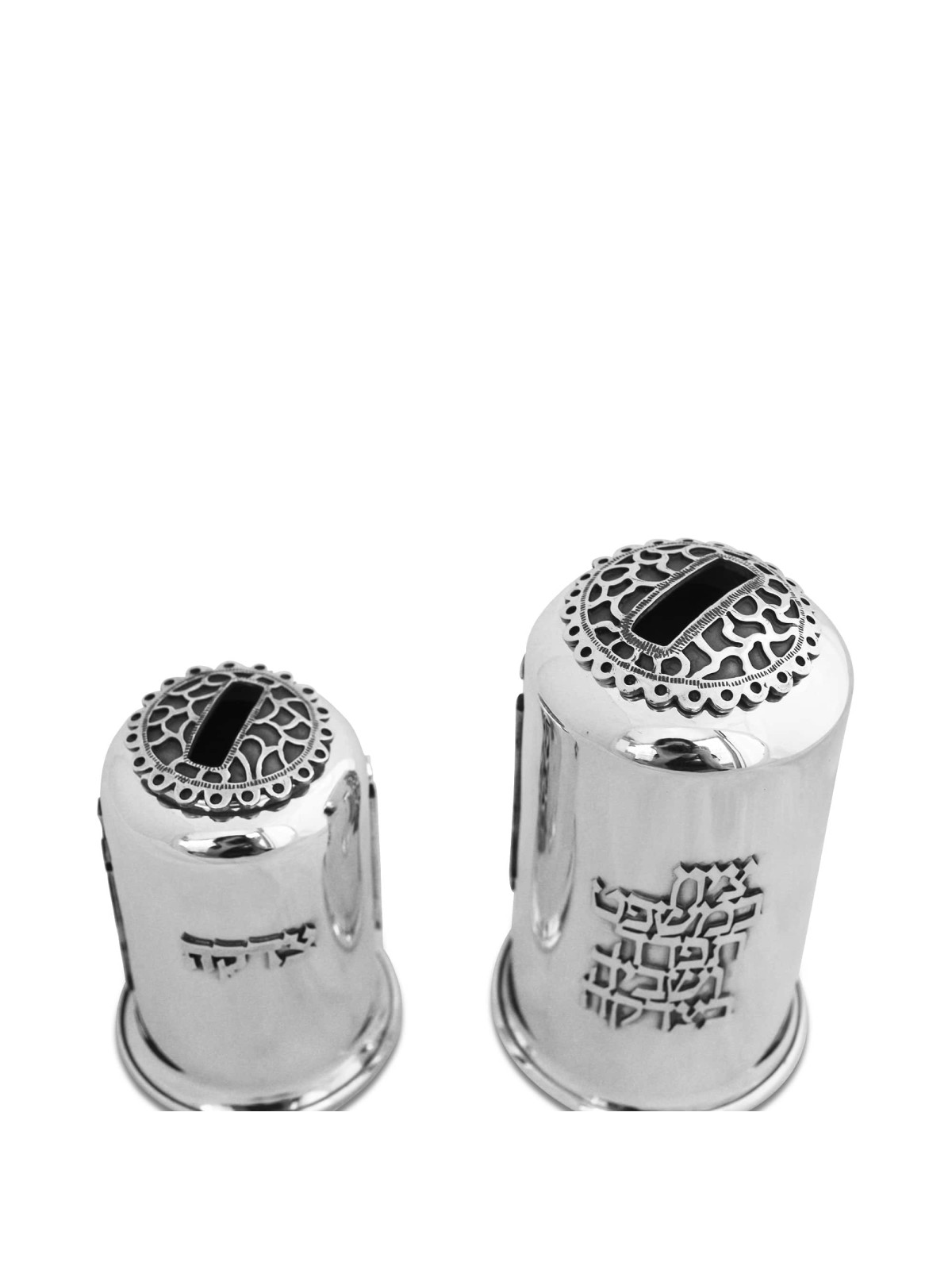 Filigrane de boîte de Tzedakah en argent sterling en 2 tailles, boîtes de Tzedakah, est