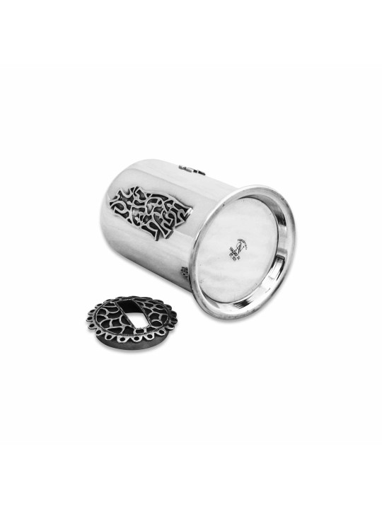 Filigrane de boîte de Tzedakah en argent sterling en 2 tailles, boîtes de Tzedakah, est