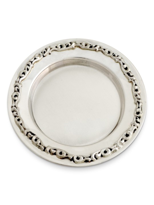 Filigree 925 Sterling Silver Plate , Tu B'Av Gifts , Israeli Judaica