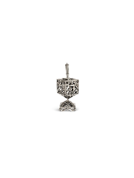 Filigree Dreidel Shape Havdalah Spice box made of  , Dreidels , Israel
