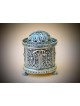 Brillant petit argent forme ronde spéciale Tzedaka, boîtes Tzedakah,