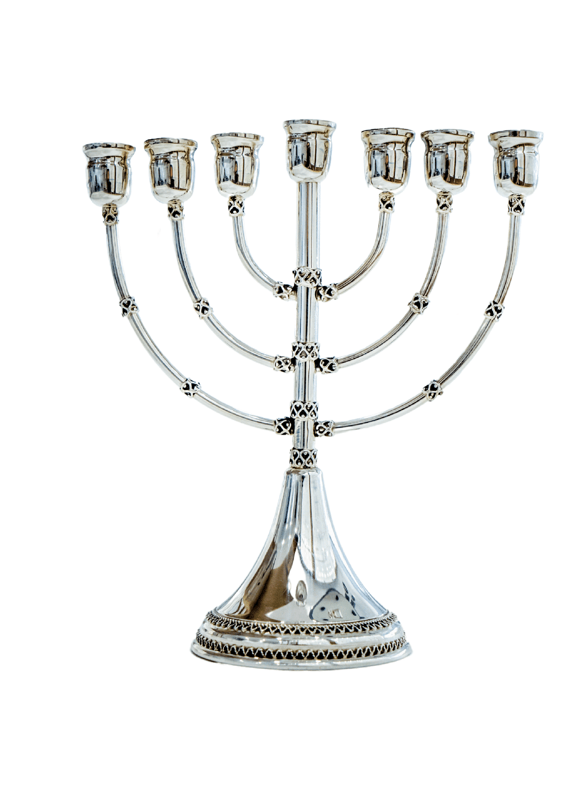 Menorah en argent sterling à sept branches, cadeaux de Hanoukka, Israël