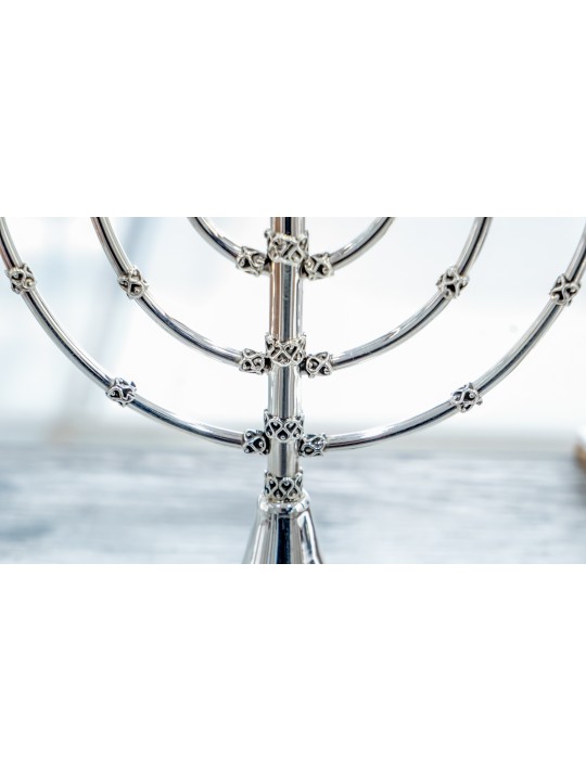 כסף סטרלינג חנוכיית שבעה סניפים קטנה, מתנות לחנוכה, ישראל