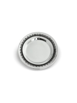 Filigree 925 Sterling Silver Plate for Kiddush Cup , Tu B'Av Gifts , I