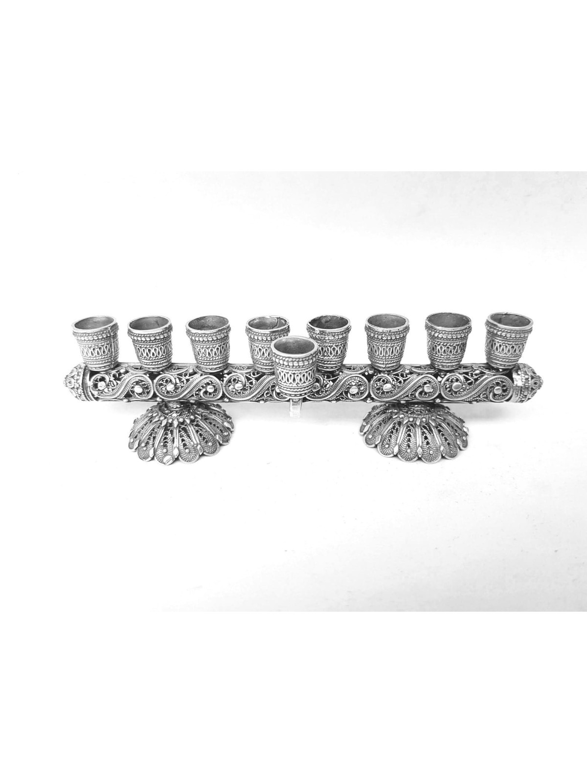 Multi-Purpose Vintage Style Filigree Hanukkiah and , Tu B'Av Gifts , I
