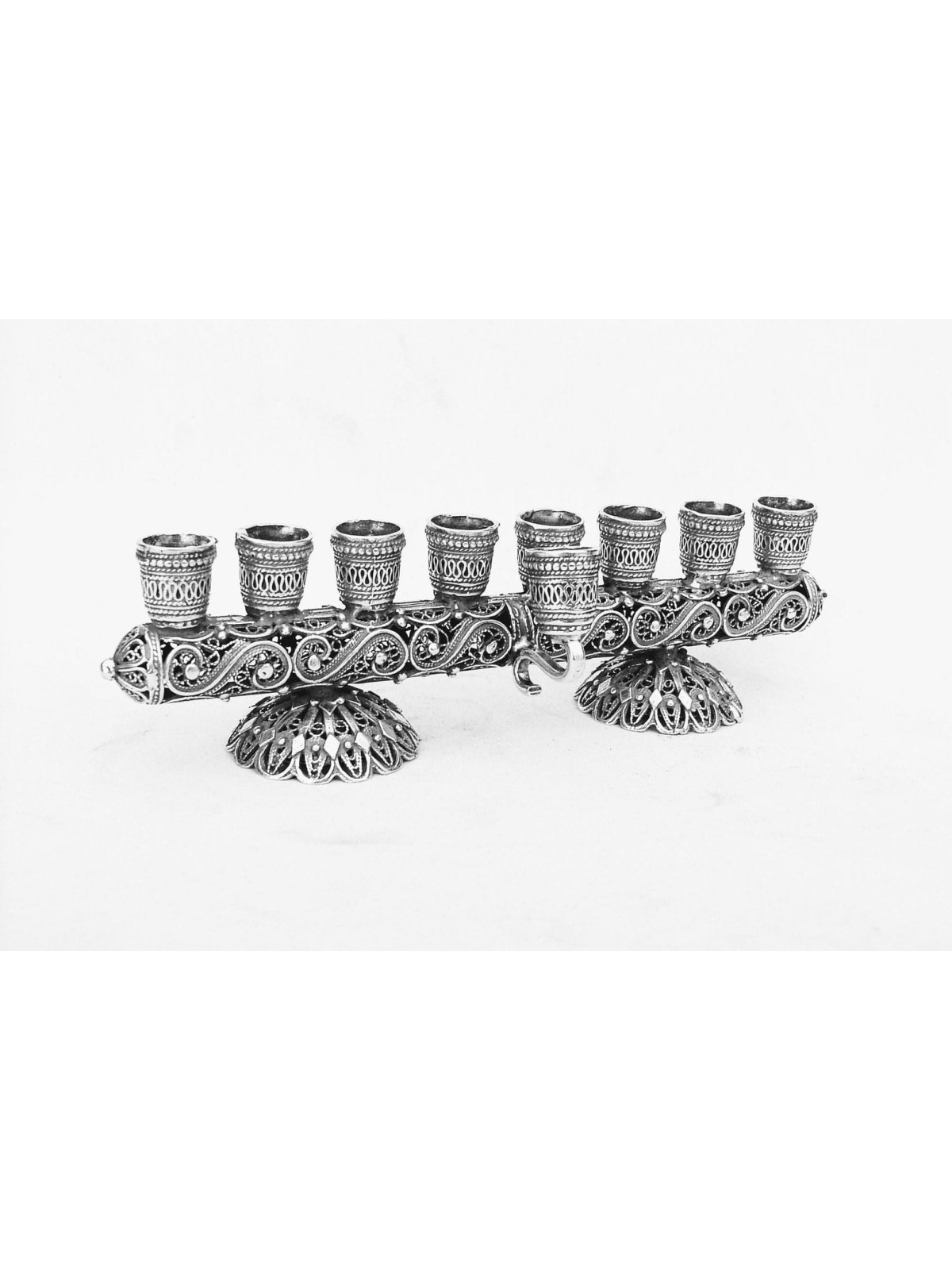 Hanukkiah en filigrane de style vintage polyvalent et cadeaux Tu B'Av , I