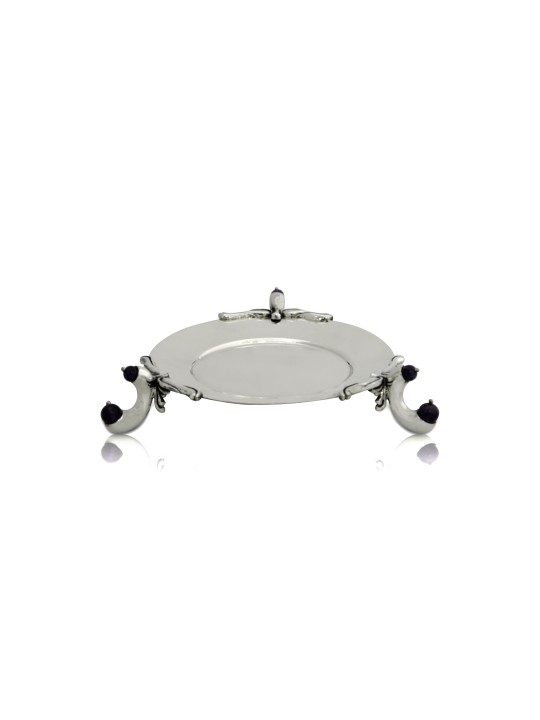 Three Legged Amethyst Stones Tray , Tu B'Av Gifts , Israeli Judaica