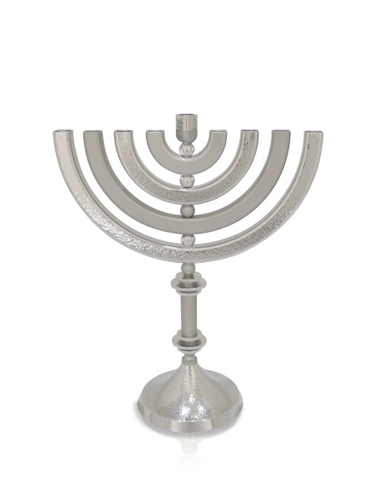 Menorah de Hanoukka martelée en aluminium cinétique, cadeaux de mariage juifs, est