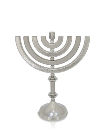 Kinetic Aluminum Hammered Hanukkah Menorah , Jewish Wedding Gifts , Is