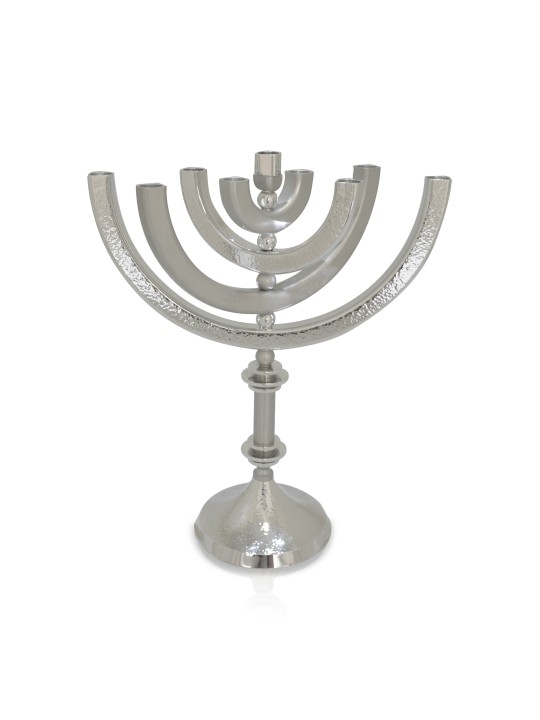 Menorah de Hanoukka martelée en aluminium cinétique, cadeaux de mariage juifs, est