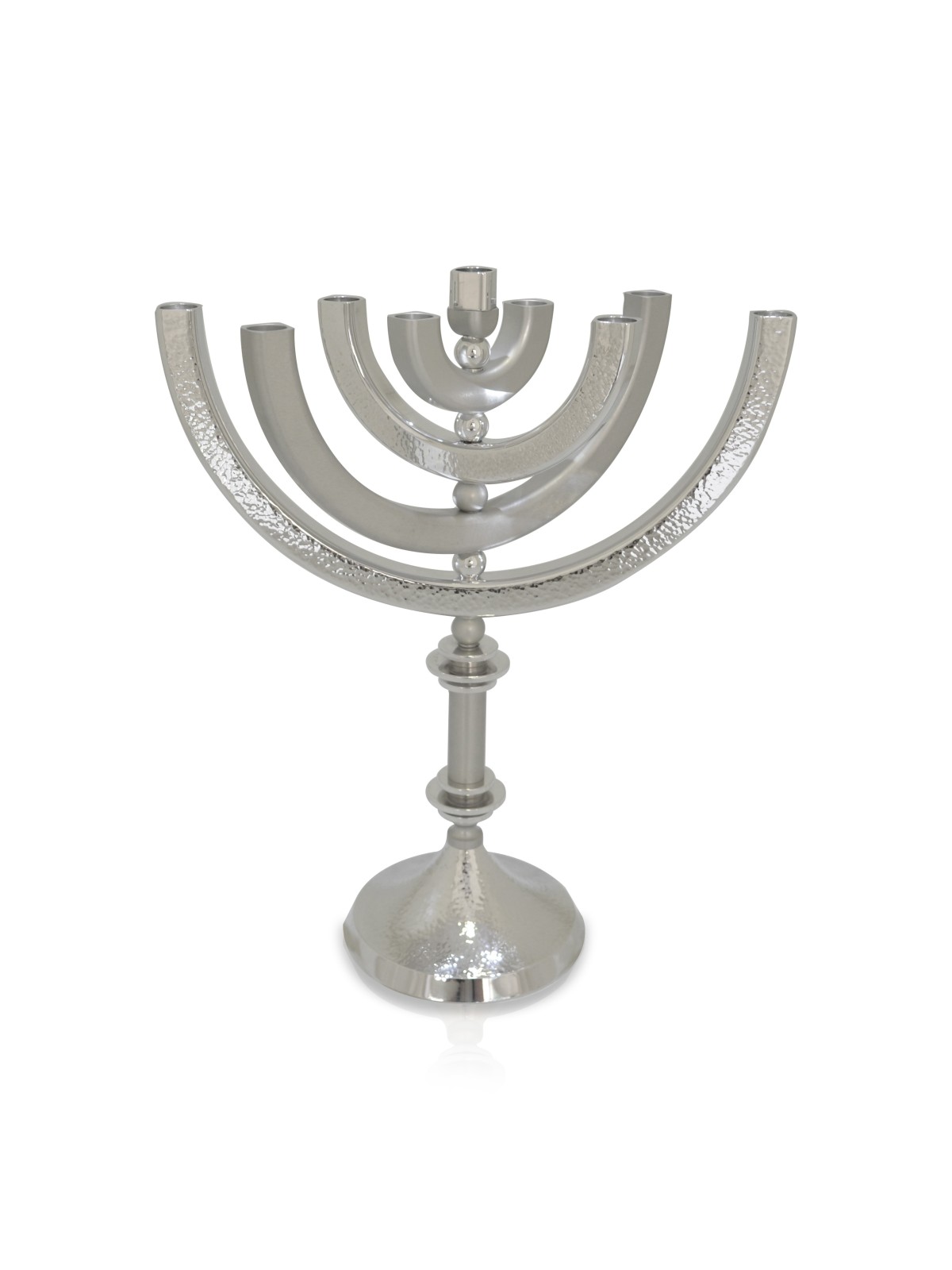 Menorah de Hanoukka martelée en aluminium cinétique, cadeaux de mariage juifs, est