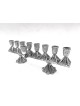 Triangles en forme de filigrane retournant la menorah de Hanoukka, cadeaux Tu B'Av, I
