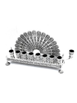 Stunning Vintage Style Fan Shaped Silver Hanukkah  , Tu B'Av Gifts , I