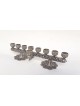Menorah luxueuse et polyvalente au design floral, en argent sterling C
