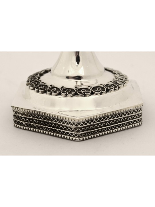 Menorah à sept branches avec motifs en filigrane, cadeaux de Hanoukka, Israël
