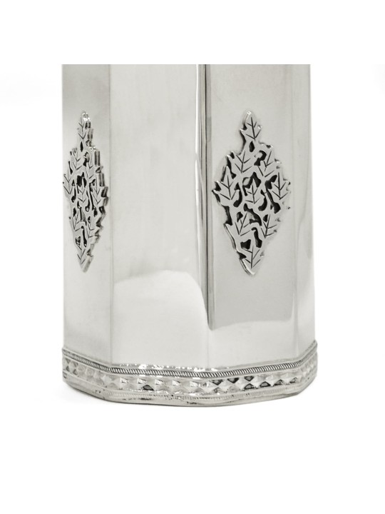 Boîte de charité en filigrane de feuille d’argent sterling, boîtes de Tzedakah, J israélien