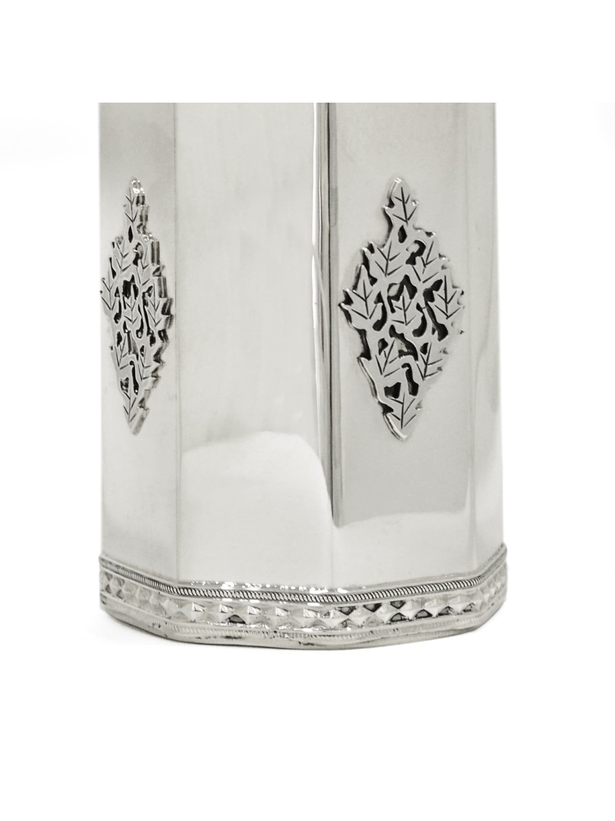 Boîte de charité en filigrane de feuille d’argent sterling, boîtes de Tzedakah, J israélien