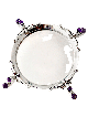 Four Legged Tray with Amethyst Stones , Tu B'Av Gifts , Israeli Judaic
