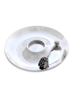 Plaque lisse unique en argent sterling, cadeaux Tu B'Av, Judaica israélien
