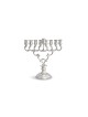 חנוכיית חנוכה וינטג' קטנה מכסף סטרלינג, אבשלום חדד, ישרא