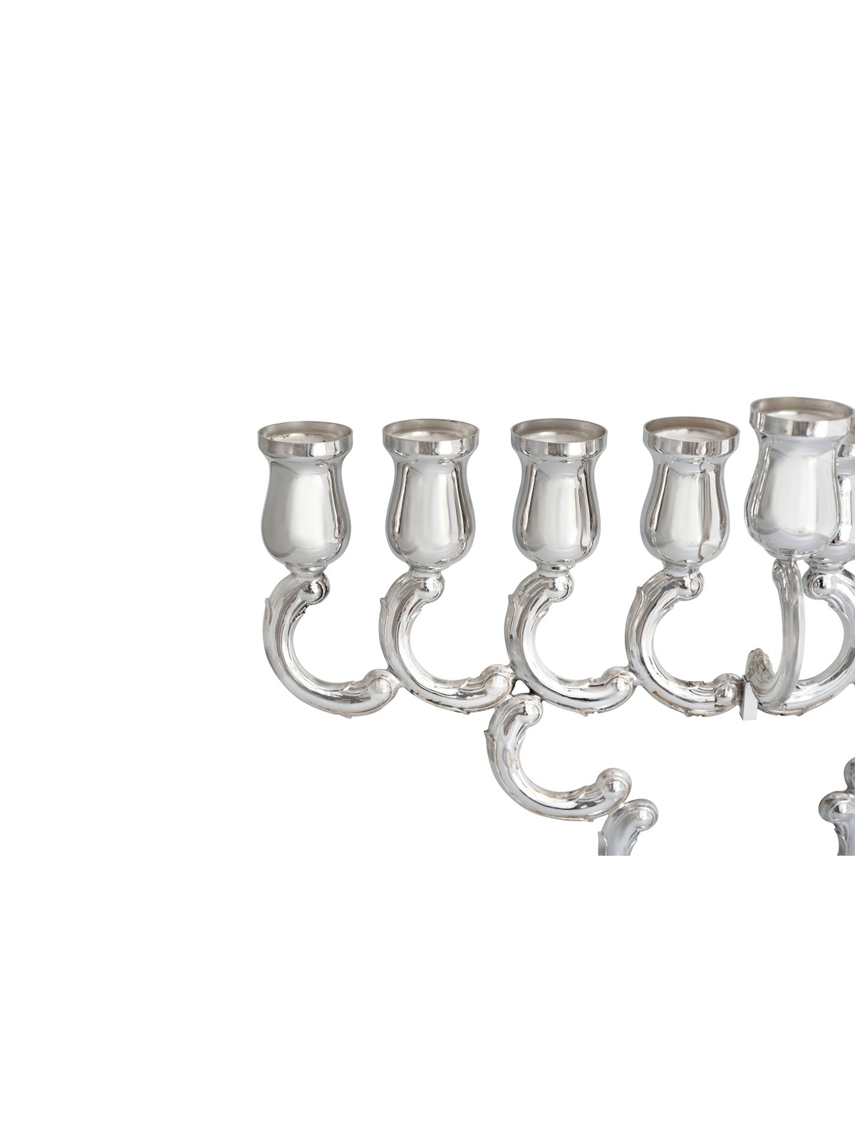Petite menorah de Hanoukka en argent sterling vintage, Avshalom Hadad, Isra
