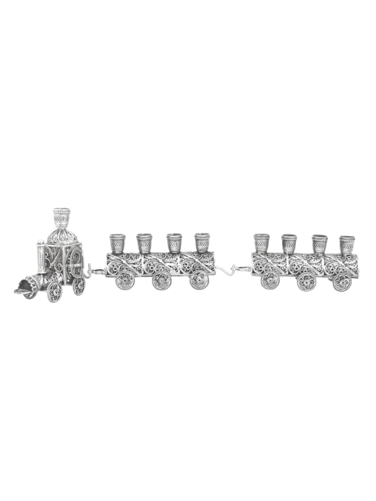 Menorah spéciale de Hanoukka en forme de petit train de St, cadeaux Tu B'Av, I