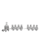 Menorah spéciale de Hanoukka en forme de petit train de St, cadeaux Tu B'Av, I