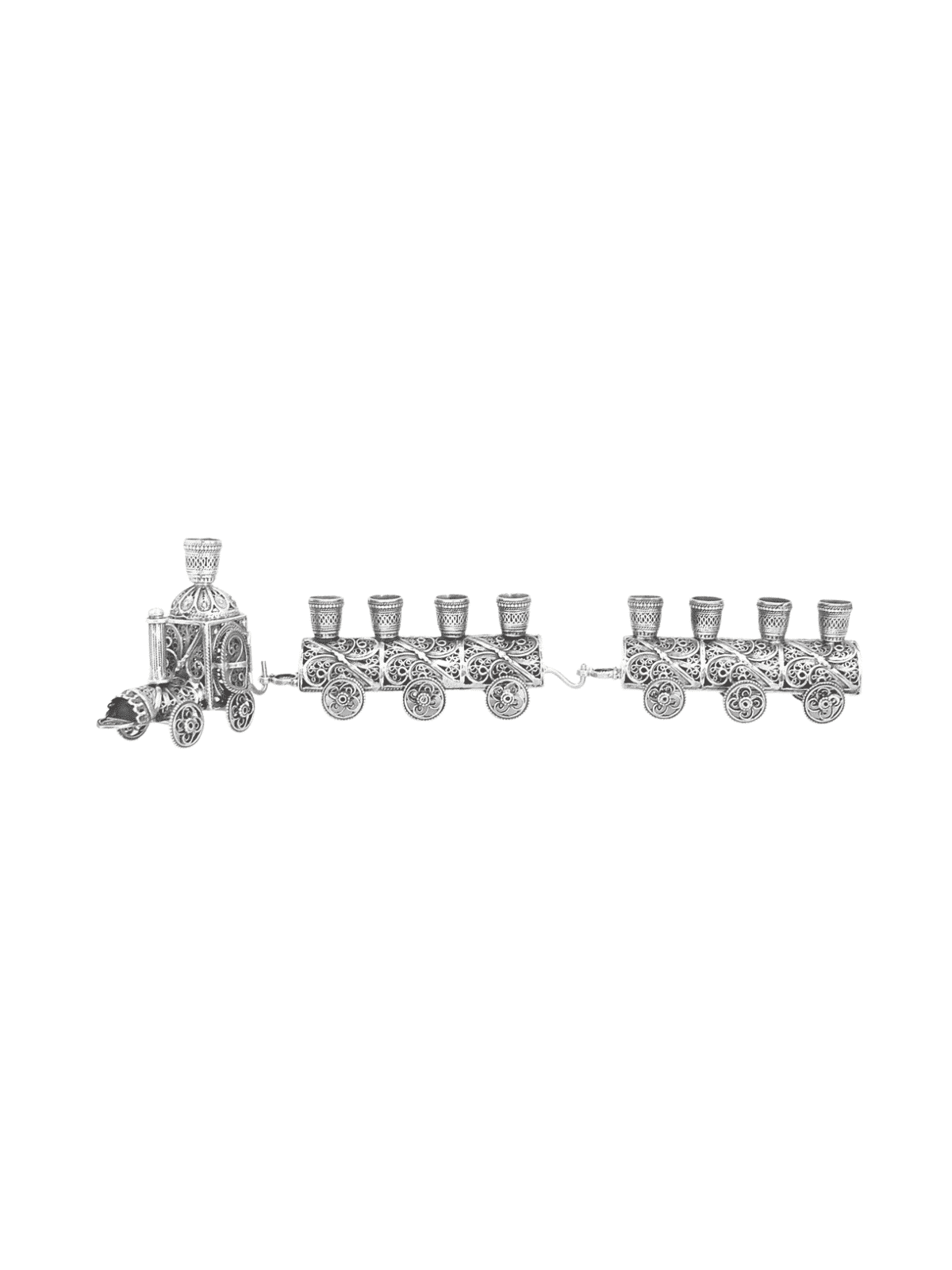 Menorah spéciale de Hanoukka en forme de petit train de St, cadeaux Tu B'Av, I