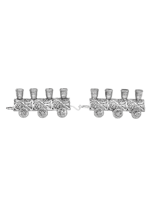 Menorah spéciale de Hanoukka en forme de petit train de St, cadeaux Tu B'Av, I
