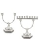 Chandeliers Menorah et Shabbat avec filig yéménite, argent sterling C
