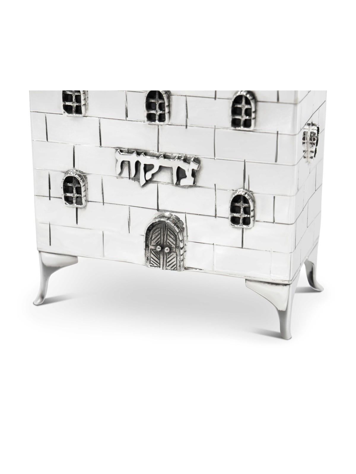 Boîte de Tzedakah en forme de vieux bâtiment avec cheminée, boîtes de Tzedakah, Israël