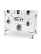 Boîte de Tzedakah en forme de vieux bâtiment avec cheminée, boîtes de Tzedakah, Israël