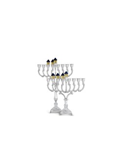 Menorah en argent sterling 925 de style ancien de taille personnalisée, Avshalom Hadad, I