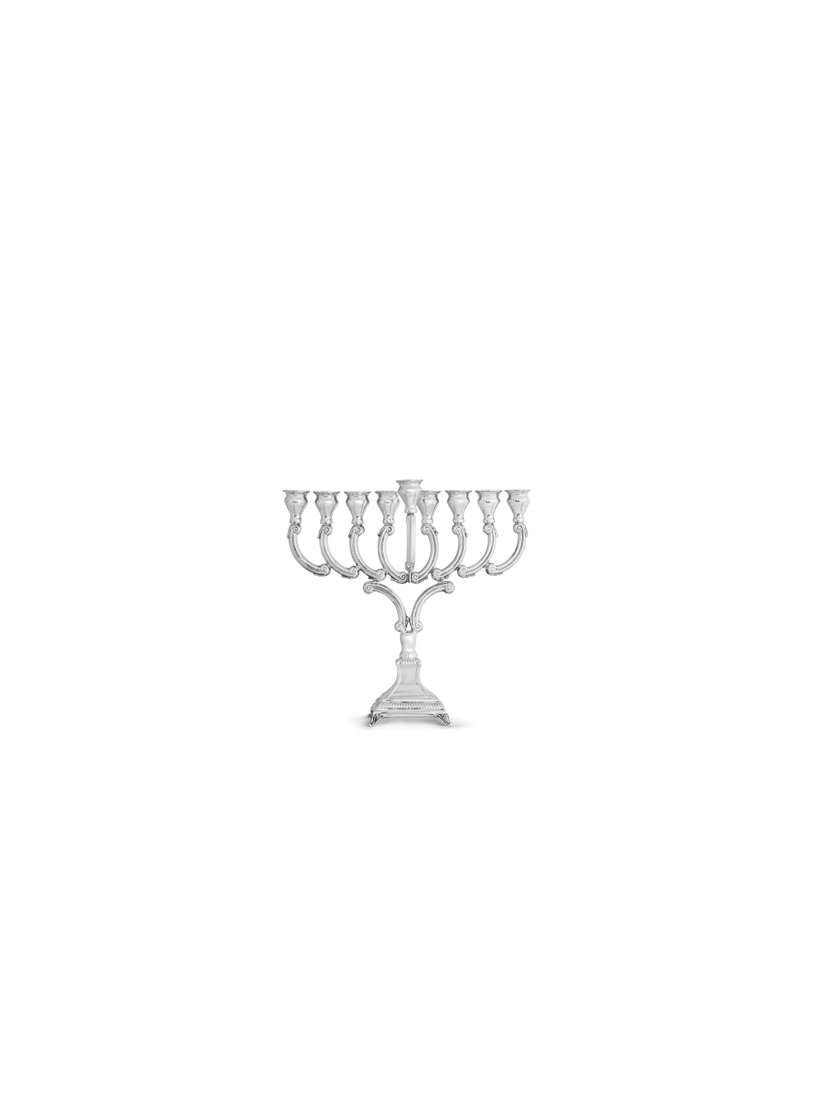 Menorah en argent sterling 925 de style ancien de taille personnalisée, Avshalom Hadad, I