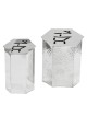 Boîte de Tzedakah en argent avec finition martelée, cadeaux de mariage juif, I