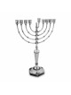 Silver Menorah with Filigree Design , Hanukkah Gifts , Israeli Judaica