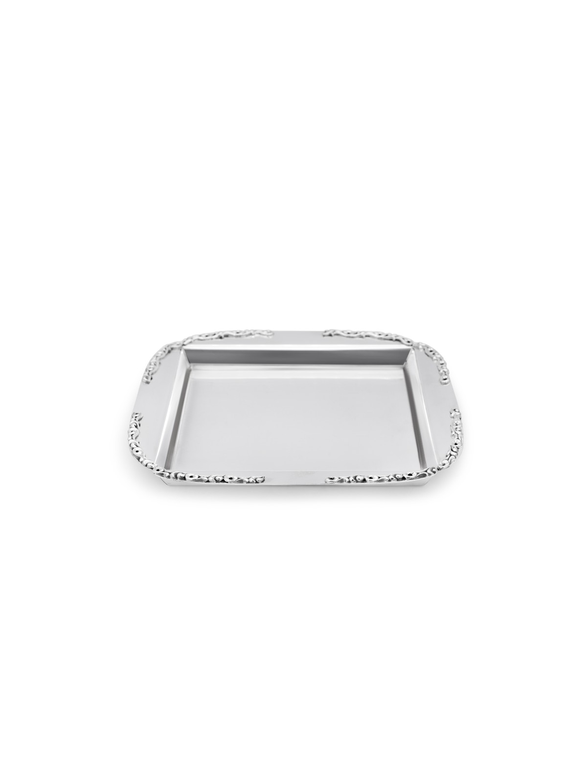 Stunning Sterling Silver Tray for Candlesticks , Tu B'Av Gifts , Israe