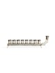 Sterling Silver Hanukkah Menorah Filigree , Hanukkah Gifts , Israeli J