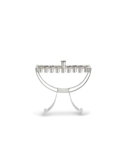 Modern Menorah with Cut Out Blessing , Modern Hanukkah Menorahs , Isra