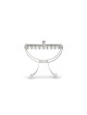 Menorah moderne avec bénédiction découpée, Menorahs Hanukkah modernes, Isra