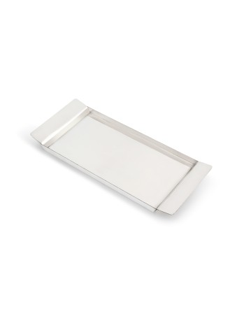 Large 925 Sterling Silver Smooth Candlesticks Tray , Tu B'Av Gifts , I