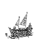 Luxueuse menorah de voilier en argent sterling avec Dr, Hanukkah moderne M