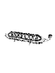 Luxueuse menorah de voilier en argent sterling avec Dr, Hanukkah moderne M
