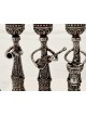 Sterling Silver Musicians Filigree Hanukkah Menora , Tu B'Av Gifts , I
