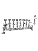 Musiciens en argent sterling filigrane Hanukkah Menora , Cadeaux Tu B'Av , I