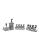 Train Shape Hanukkah Menorah from Pure Silver - Sp , Tu B'Av Gifts , I