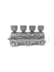Train Shape Hanukkah Menorah from Pure Silver - Sp , Tu B'Av Gifts , I
