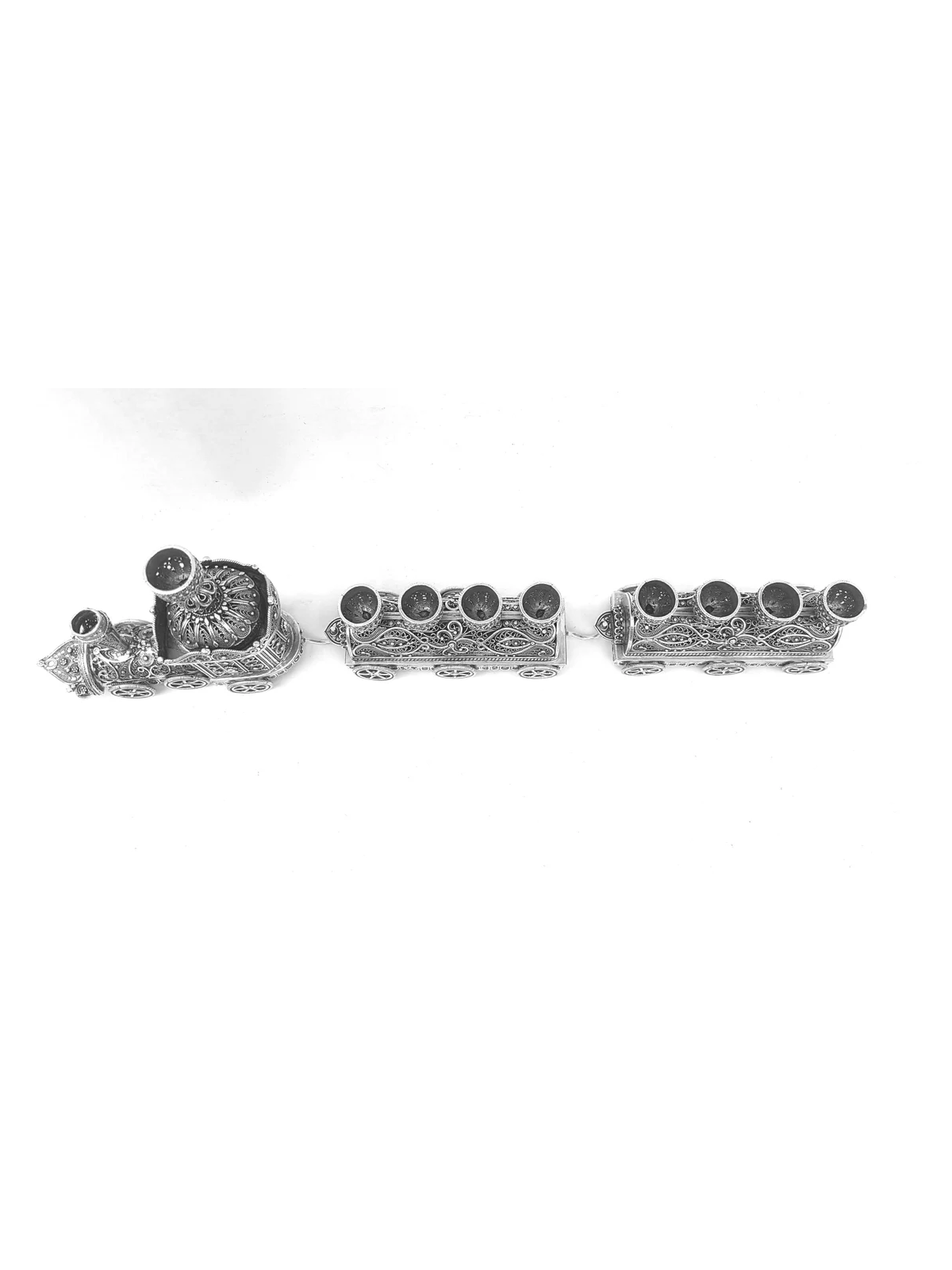 Train Shape Hanukkah Menorah from Pure Silver - Sp , Tu B'Av Gifts , I