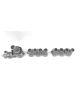 Menorah de Hanoukka en forme de train en argent pur - Sp , Cadeaux Tu B'Av , I