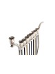 Menorah en argent sterling en forme de harpe colorée, cadeaux de mariage juifs,